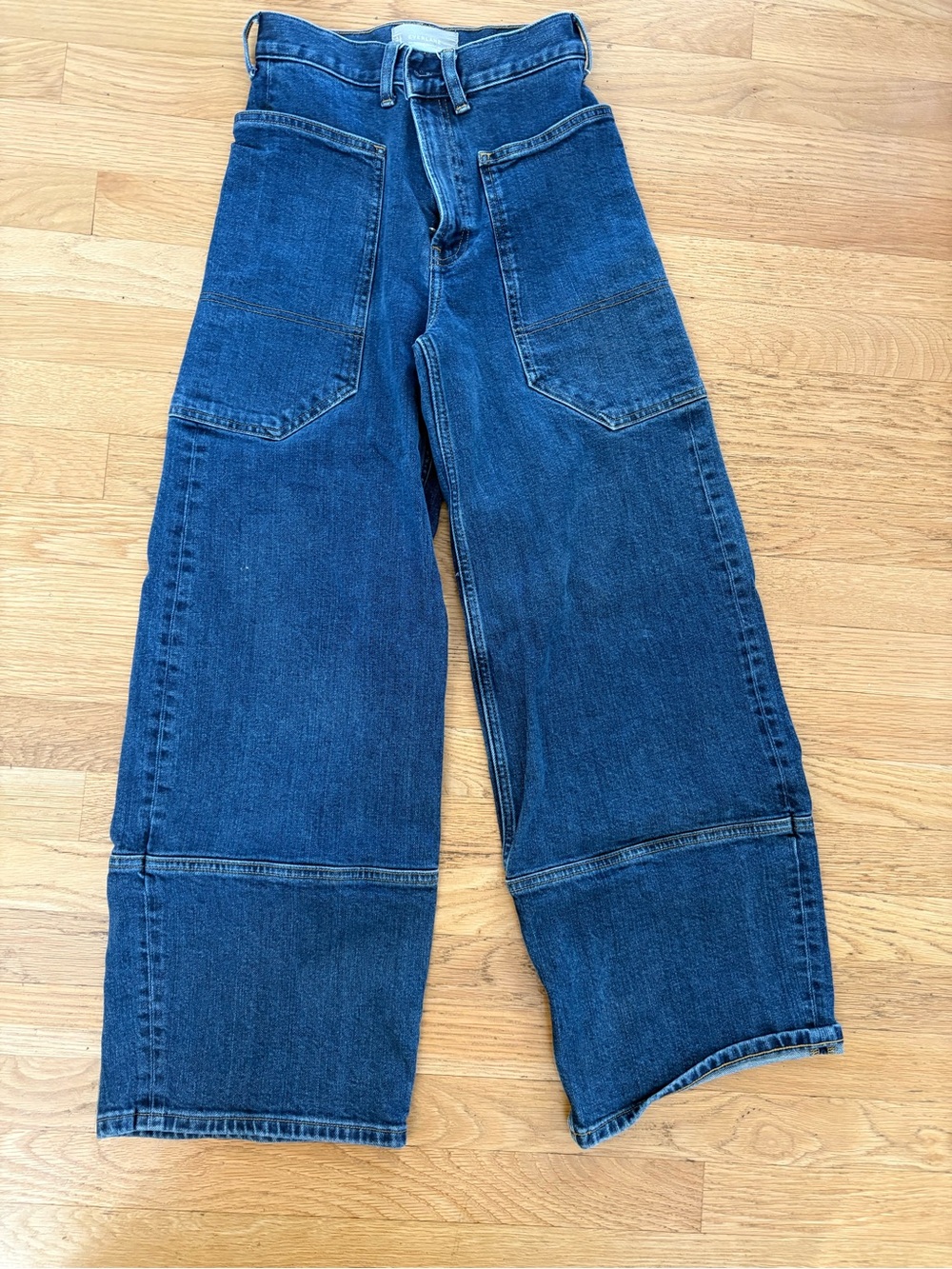 Everlane Way High Gardner Jeans Wide-leg Jeans in Dark Blue